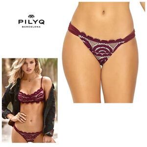 New. Pilyq Vino lace fanned bikini Bottom.  Small. Retails $89